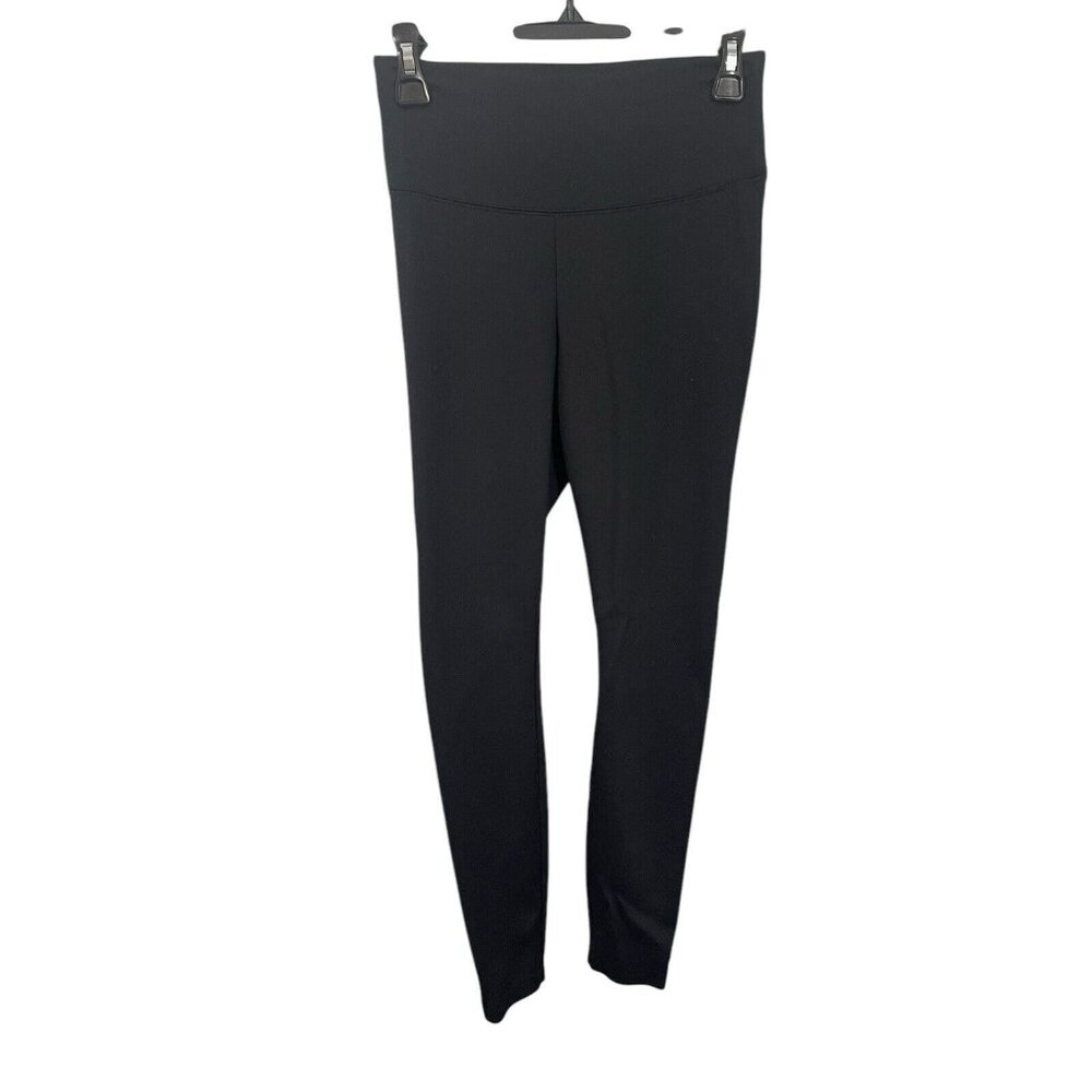 WHITE HOUSE BLACK MARKET WHBM Women's Size 4 Black Runway Leggings READ DESCRIPT